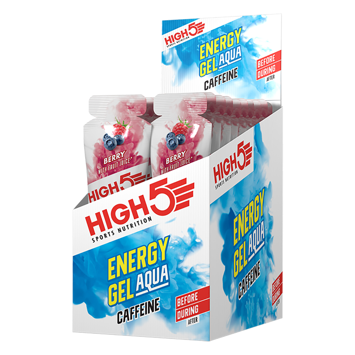 HIGH5 Energy Gel Aqua Caffeine 20x66g Berry