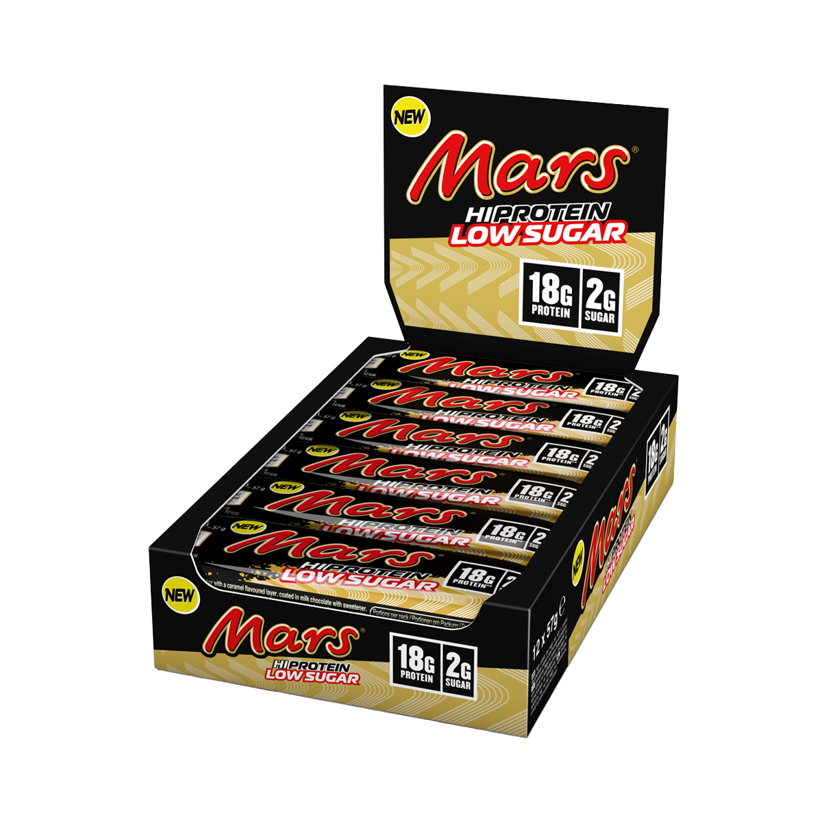 Mars Hi Protein Low Sugar 12x57g Original