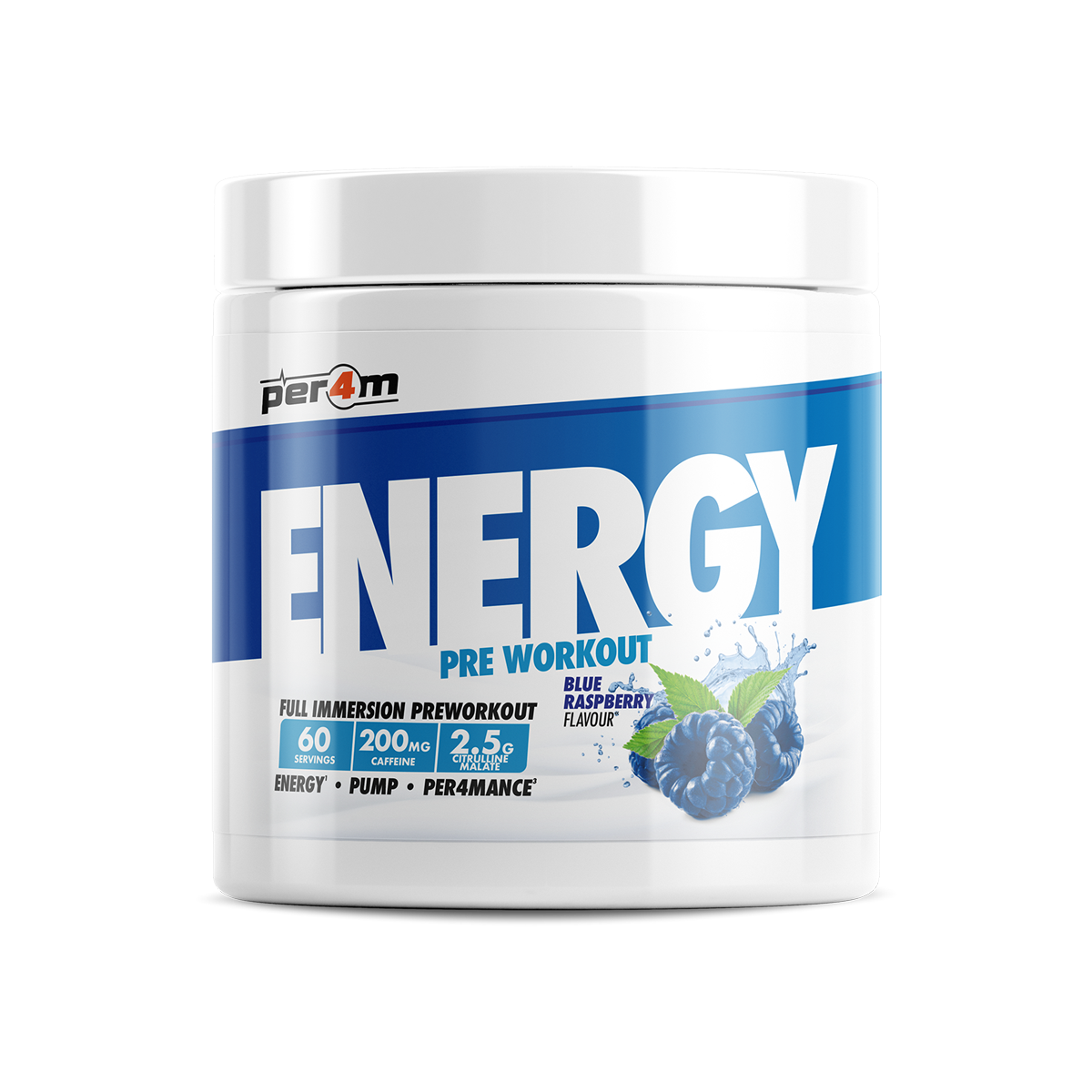 Per4m Energy Pre Workout 390g Raspberry Cherry
