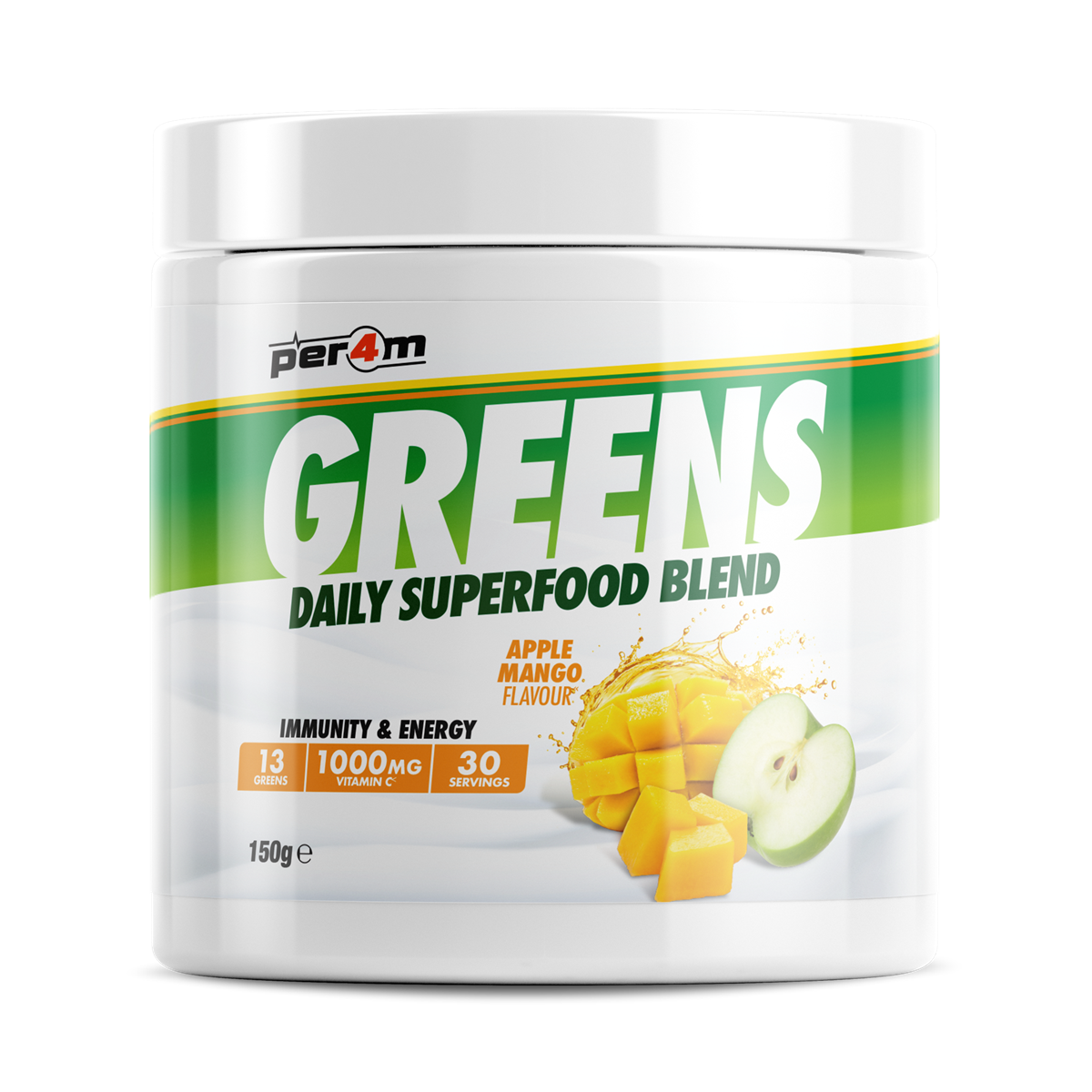 Per4m Greens 144g Strawberry Blackcurrant